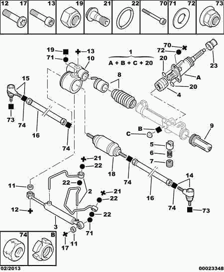 PSA 3817.42 - Testa barra d'accoppiamento www.autoricambi360.it