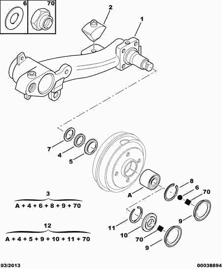PSA 6935.41 - Kit cuscinetto ruota www.autoricambi360.it