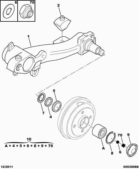 PSA 3748 39 - Kit cuscinetto ruota www.autoricambi360.it