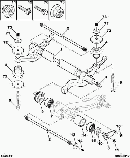 PSA 5154.11 - Kit riparazione, Braccio oscillante www.autoricambi360.it