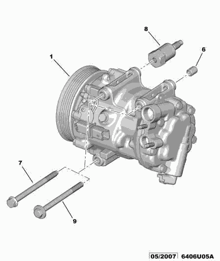 PSA 6453.XE - Compressore, Climatizzatore www.autoricambi360.it