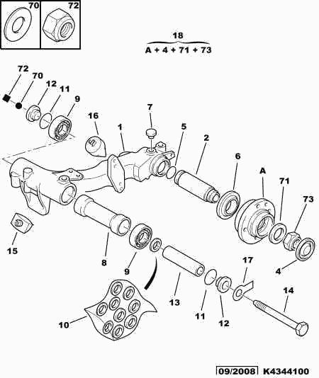 PSA 5143 27 - Kit riparazione, Braccio trasversale www.autoricambi360.it