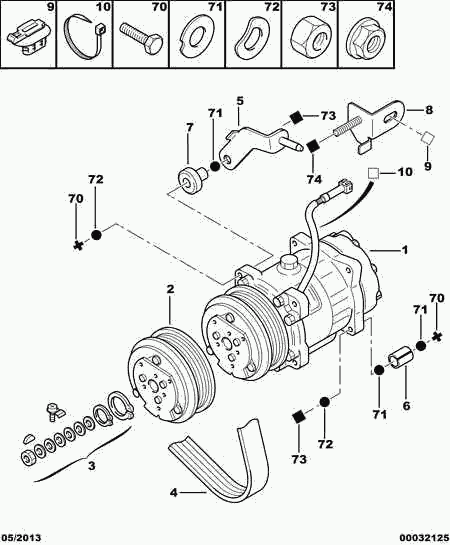 PSA 6453.FE - Compressore, Climatizzatore www.autoricambi360.it