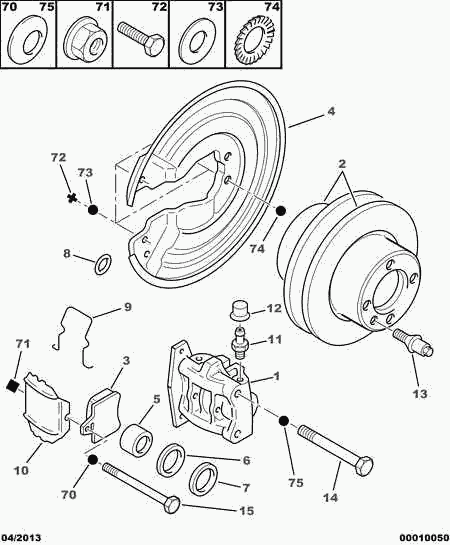 PSA 95 667 788 - Kit pastiglie freno, Freno a disco www.autoricambi360.it