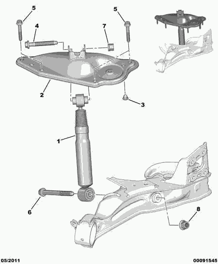 PSA 5206 RC - Ammortizzatore www.autoricambi360.it