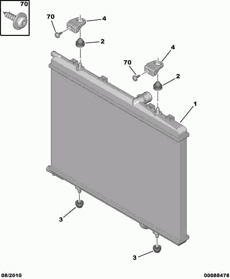 PSA 1330.V5 - Radiatore, Raffreddamento motore www.autoricambi360.it