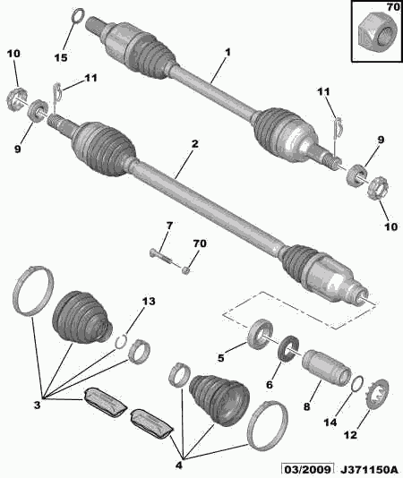 PSA 3297 35 - Kit cuscinetto ruota www.autoricambi360.it