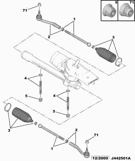 PSA 3812.F6 - Giunto assiale, Asta trasversale www.autoricambi360.it