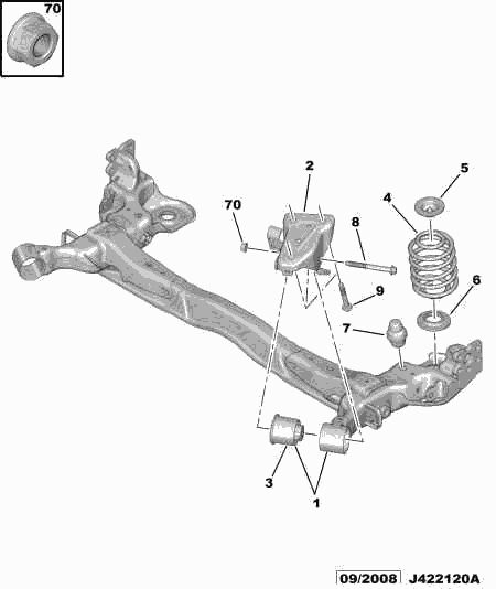 PSA 5131 H4 - Supporto, Corpo assiale www.autoricambi360.it