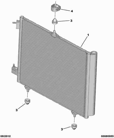 PSA 6455.HF - Condensatore, Climatizzatore www.autoricambi360.it