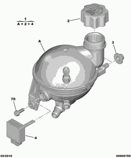 PSA 1323.H7 - Serbatoio compensazione, Refrigerante www.autoricambi360.it