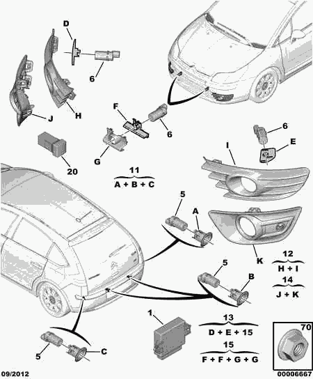 PSA 6590.95 - Sensore, Assistenza parcheggio www.autoricambi360.it