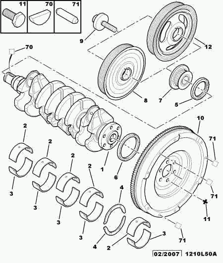 PSA 0127 49 - Paraolio, Albero a gomiti www.autoricambi360.it