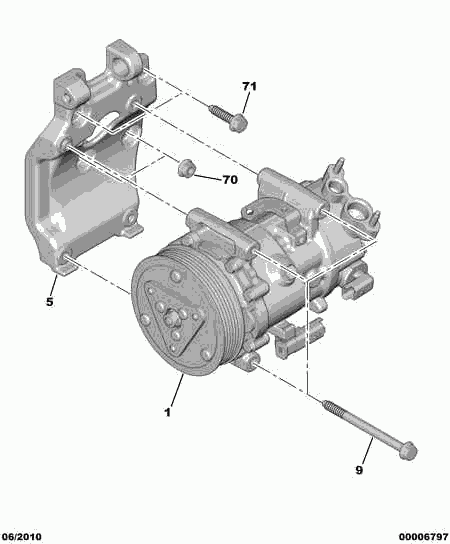 PSA 6453.WK - Compressore, Climatizzatore www.autoricambi360.it