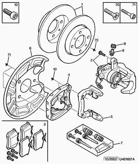 PSA 4254 67 - Kit pastiglie freno, Freno a disco www.autoricambi360.it
