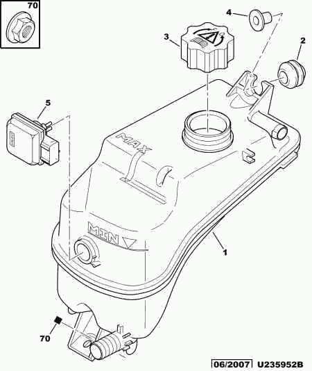 PSA 1323.CE - Serbatoio compensazione, Refrigerante www.autoricambi360.it