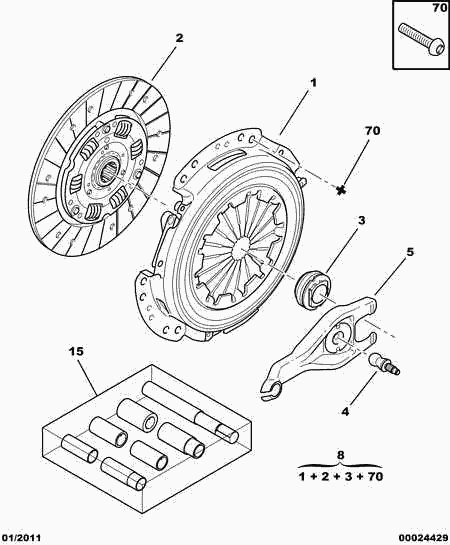PSA 2117.58 - Forcella disinnesto frizione www.autoricambi360.it