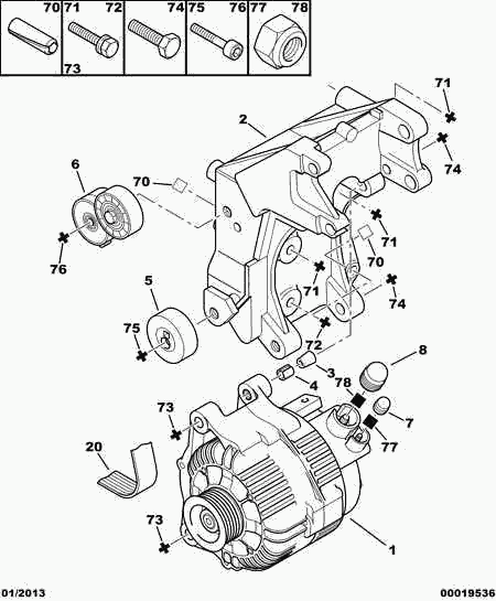 PSA 5705 AA - Alternatore www.autoricambi360.it