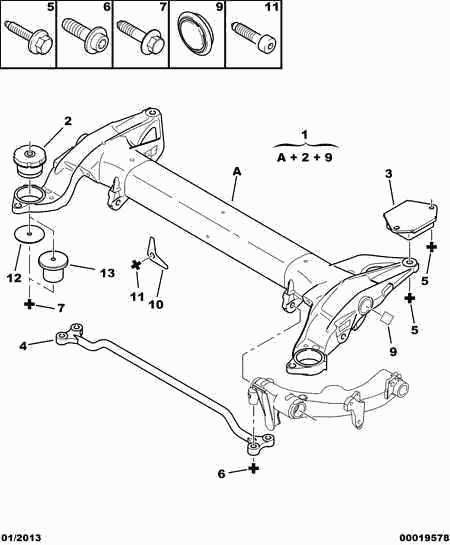 PSA 5131 C8 - Supporto, Corpo assiale www.autoricambi360.it