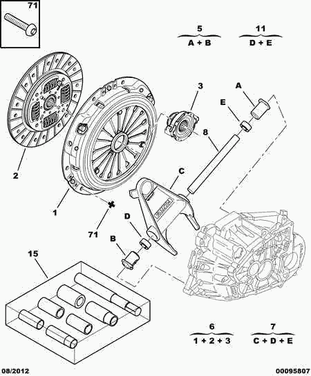 PSA 2117 59 - Forcella disinnesto frizione www.autoricambi360.it