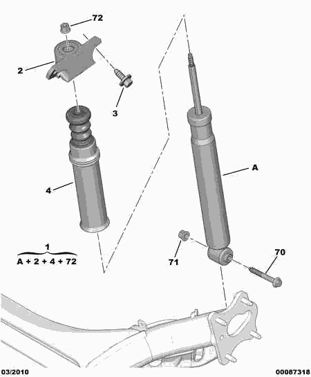 PSA 5206.ZJ - Ammortizzatore www.autoricambi360.it