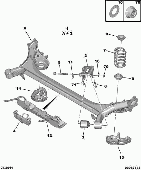 PSA 5131 G4 - Supporto, Braccio oscillante www.autoricambi360.it