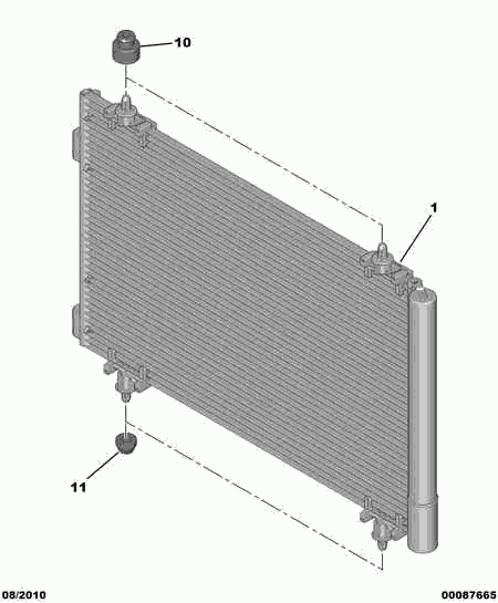 PSA 6455.GK - Condensatore, Climatizzatore www.autoricambi360.it