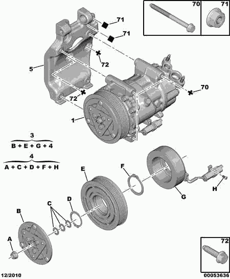 PSA 6453.QG - Compressore, Climatizzatore www.autoricambi360.it