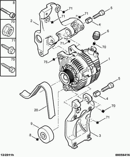 PSA 5750 YJ - Kit Cinghie Poly-V www.autoricambi360.it