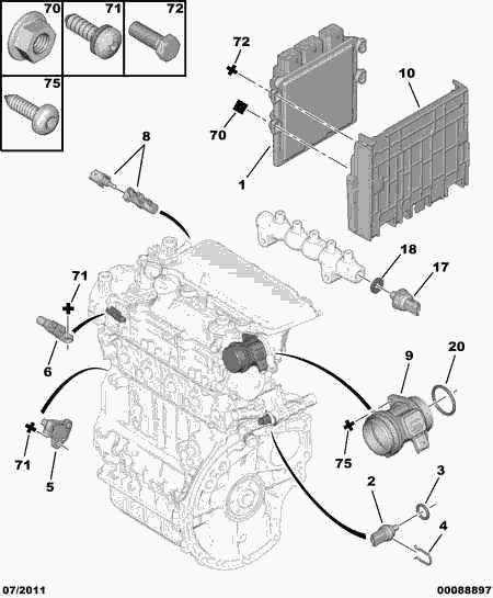 FORD 1920.EJ - Sensore, Posizione albero a camme www.autoricambi360.it