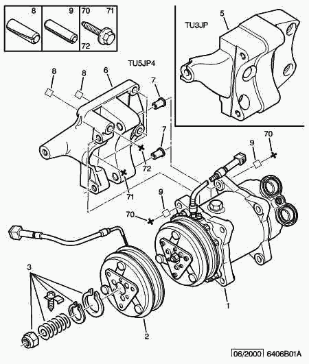 PSA 6453 FR - Compressore, Climatizzatore www.autoricambi360.it
