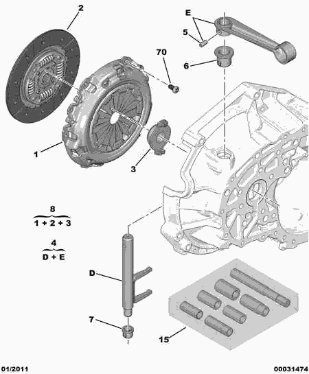 PSA 2117 52 - Forcella disinnesto frizione www.autoricambi360.it
