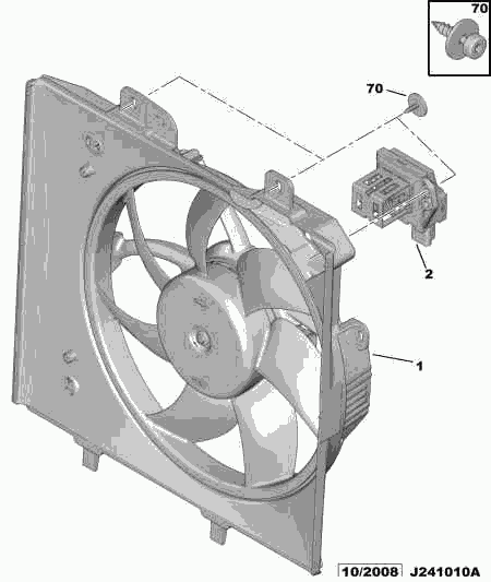 PSA 1253 P8 - Ventola, Raffreddamento motore www.autoricambi360.it