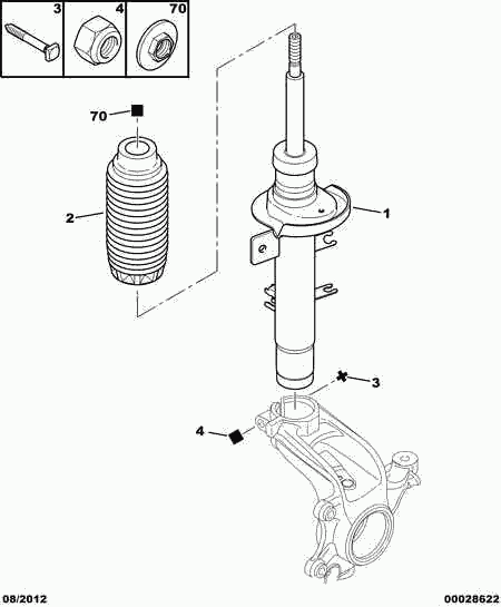 PSA 5202 JZ - Ammortizzatore www.autoricambi360.it