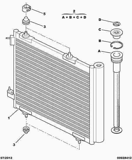 PSA 6455.HH - Condensatore, Climatizzatore www.autoricambi360.it