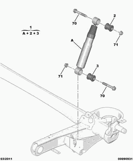 PSA 5206 AR - Ammortizzatore www.autoricambi360.it
