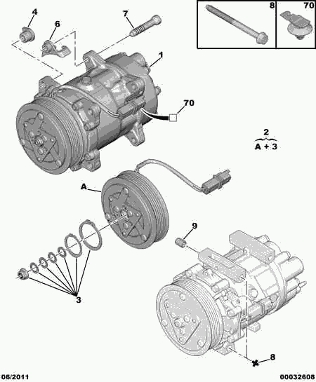 PSA 6453.LS - Compressore, Climatizzatore www.autoricambi360.it