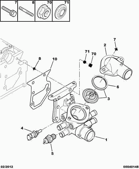 PSA 1338 C7 - Sensore, Temperatura refrigerante www.autoricambi360.it
