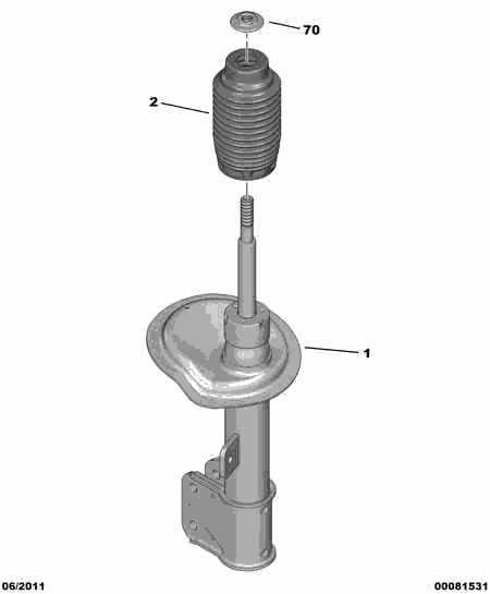 PSA 5208 E2 - Ammortizzatore www.autoricambi360.it