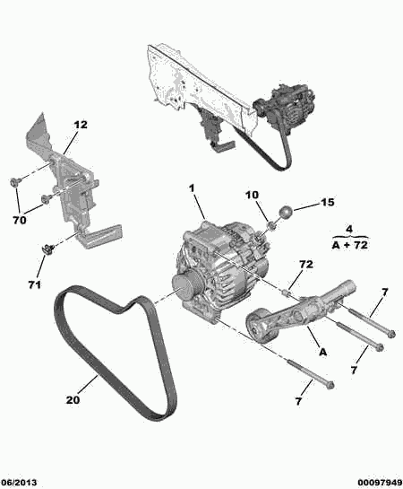PSA 5750 RG - Cinghia Poly-V www.autoricambi360.it