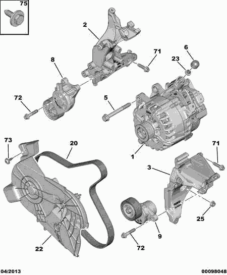 PSA 5750 ZQ - Kit Cinghie Poly-V www.autoricambi360.it