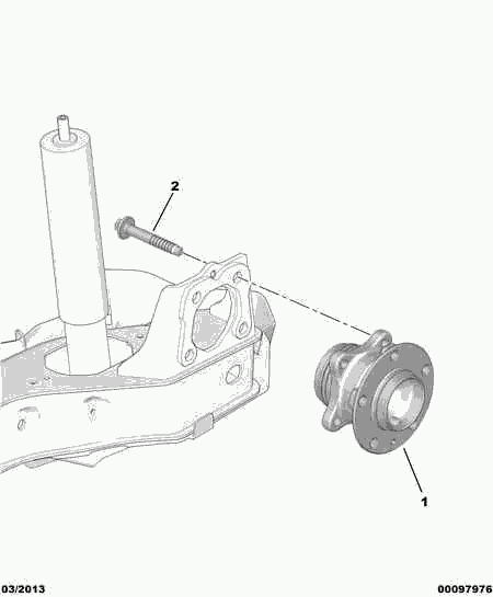 PSA 98 037 361 80 - Kit cuscinetto ruota www.autoricambi360.it