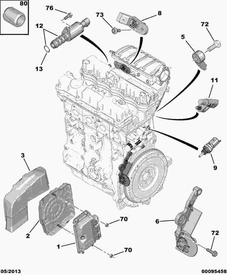 FCA 96 367 771 80 - Sensore, Temperatura refrigerante www.autoricambi360.it