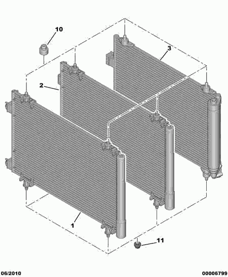 PSA 6455.GH - Condensatore, Climatizzatore www.autoricambi360.it