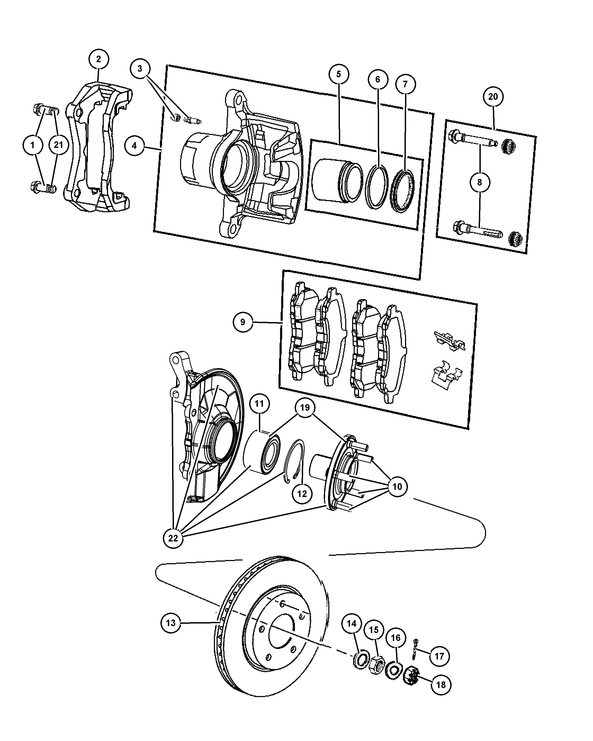 FCA 68020 494AB - Kit pastiglie freno, Freno a disco www.autoricambi360.it