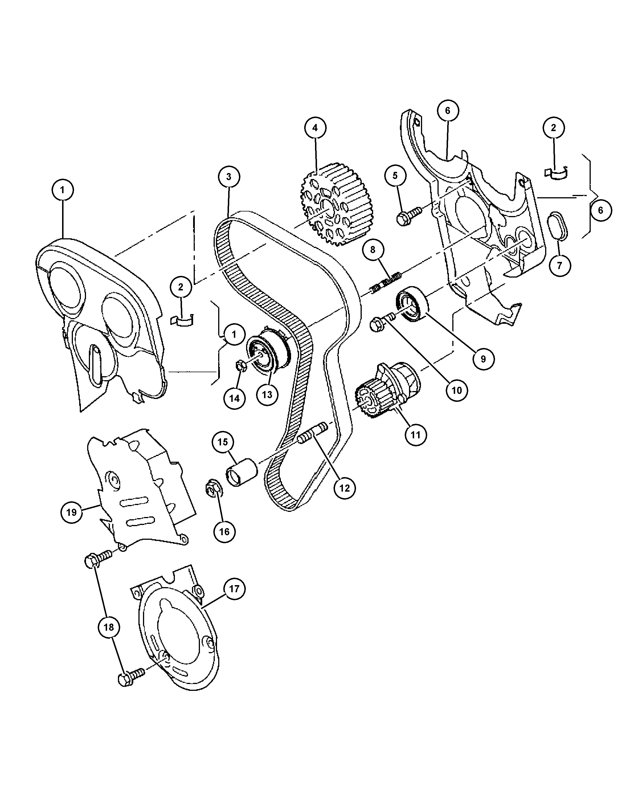 GM 68000 678AA - Pompa acqua + Kit cinghie dentate www.autoricambi360.it