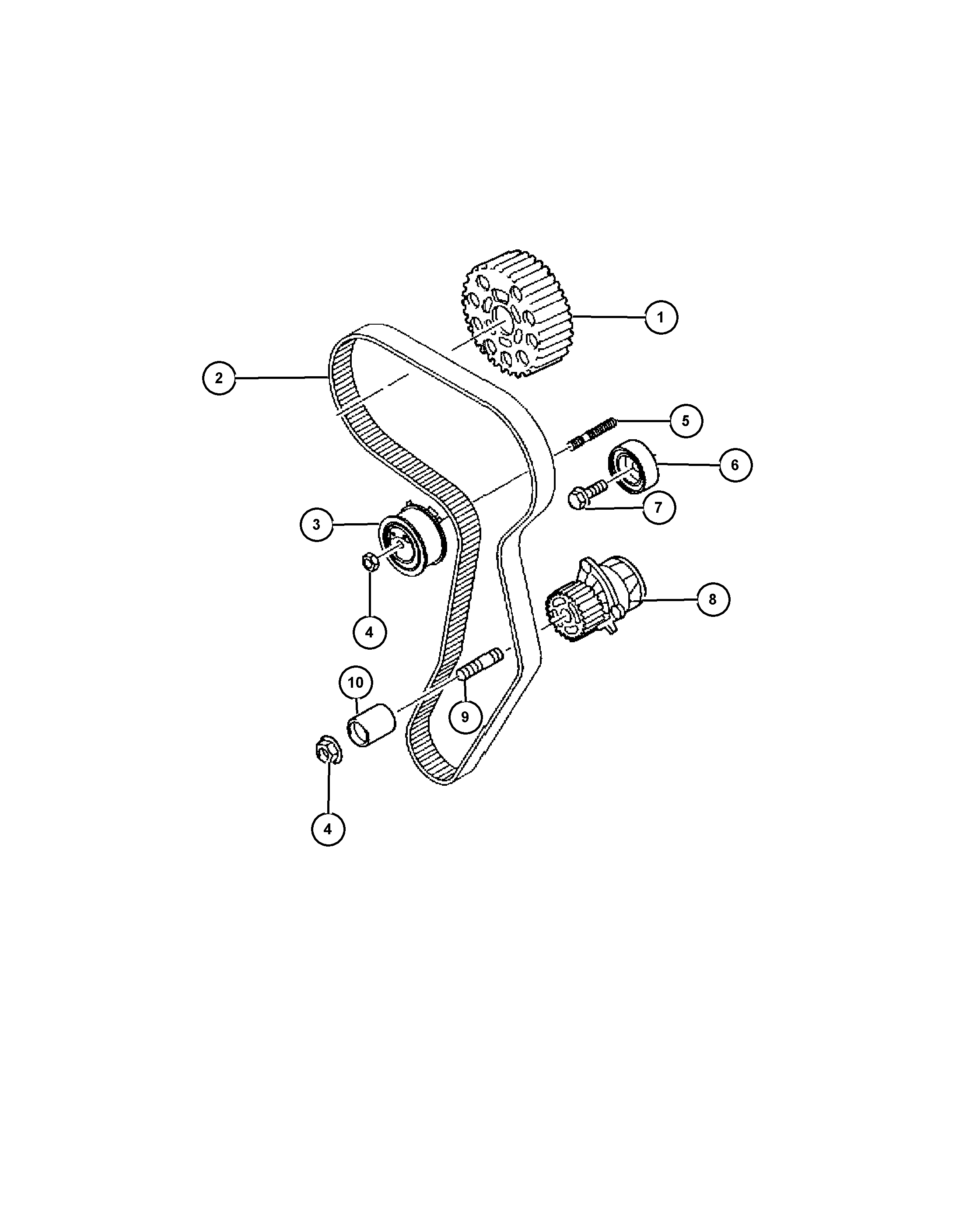 GM 68000 678AA - Pompa acqua + Kit cinghie dentate www.autoricambi360.it
