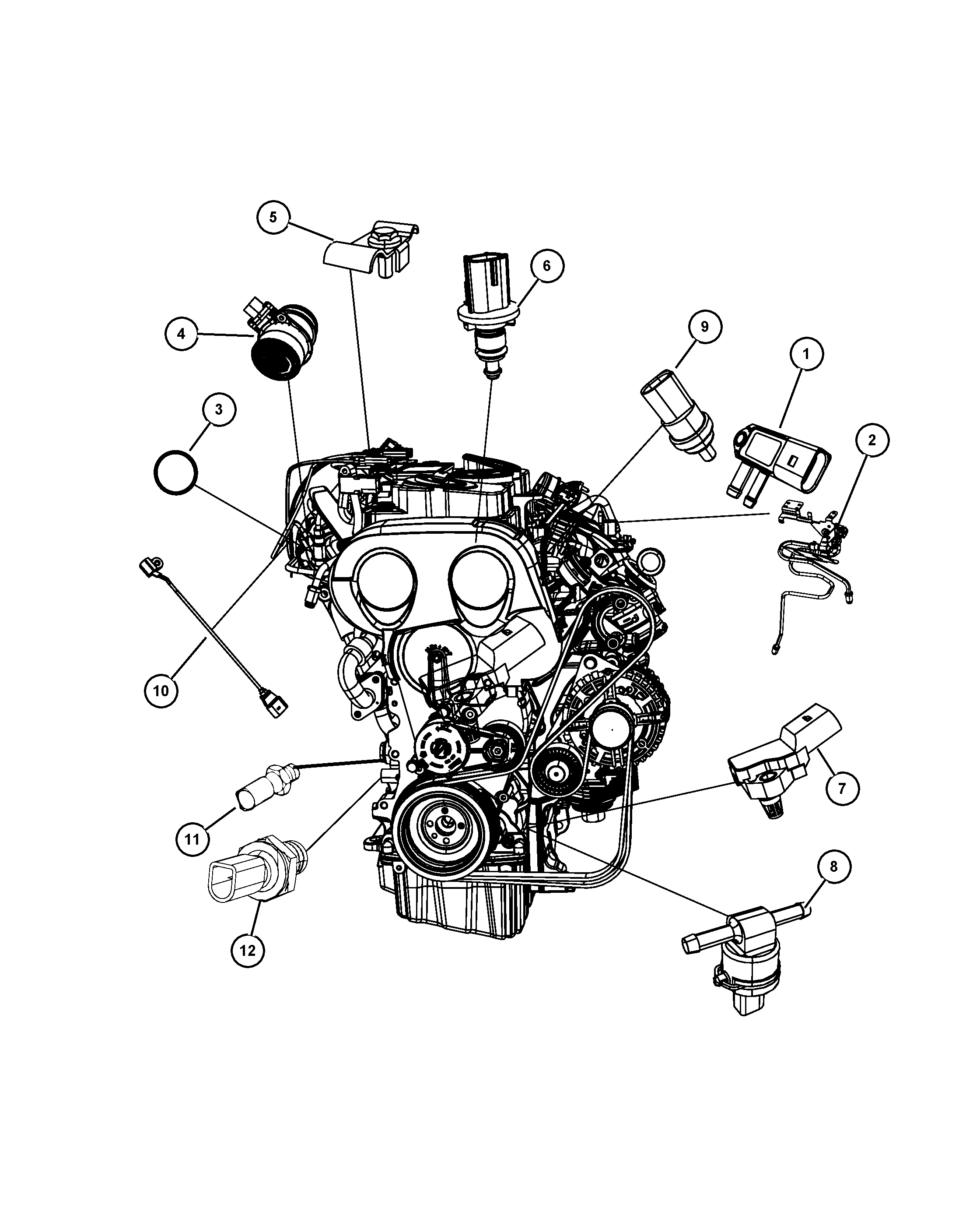 FCA 68028 946AB - Sensore, Pressione olio www.autoricambi360.it