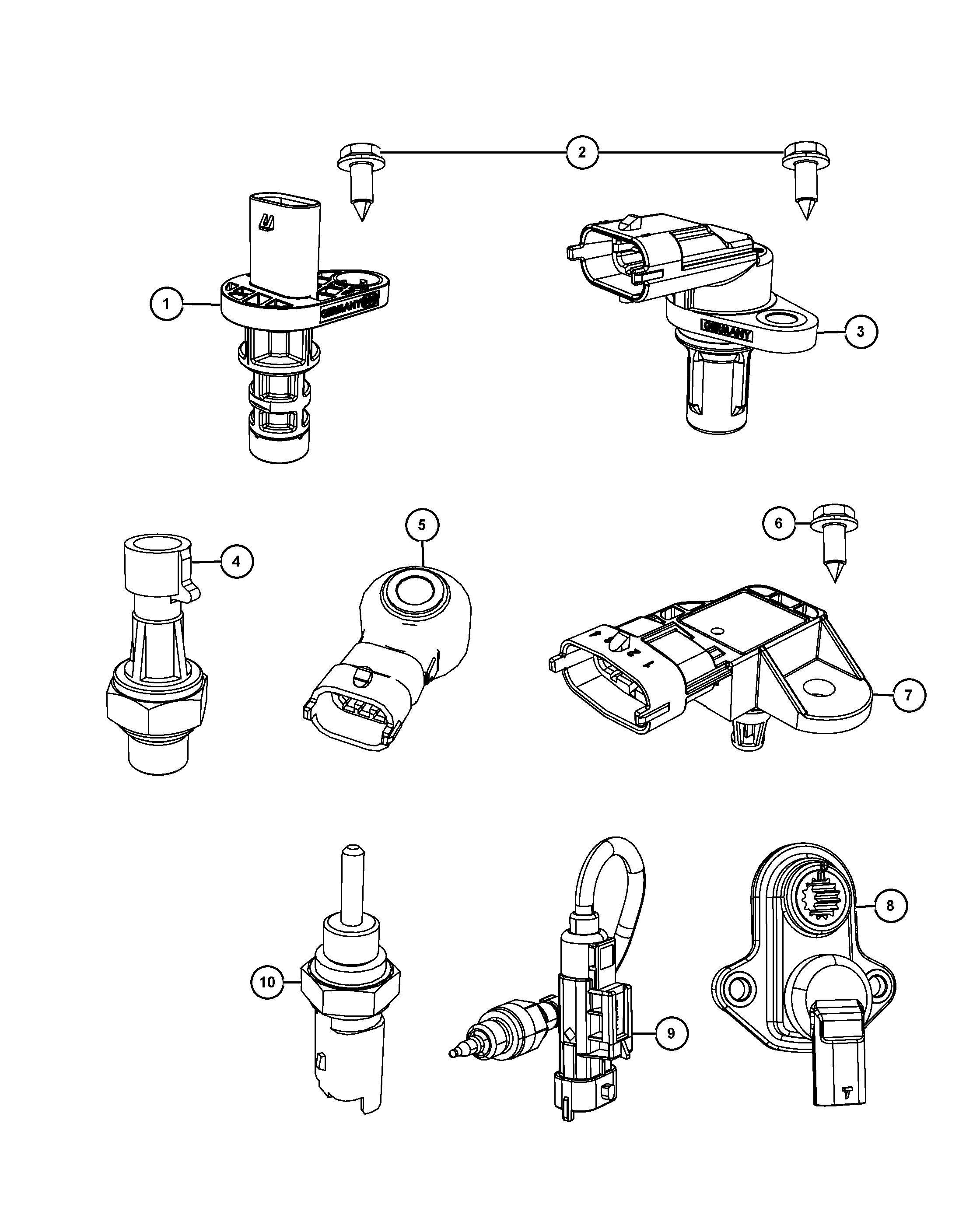 FCA 68070 491AB - Generatore di impulsi, Albero a gomiti www.autoricambi360.it