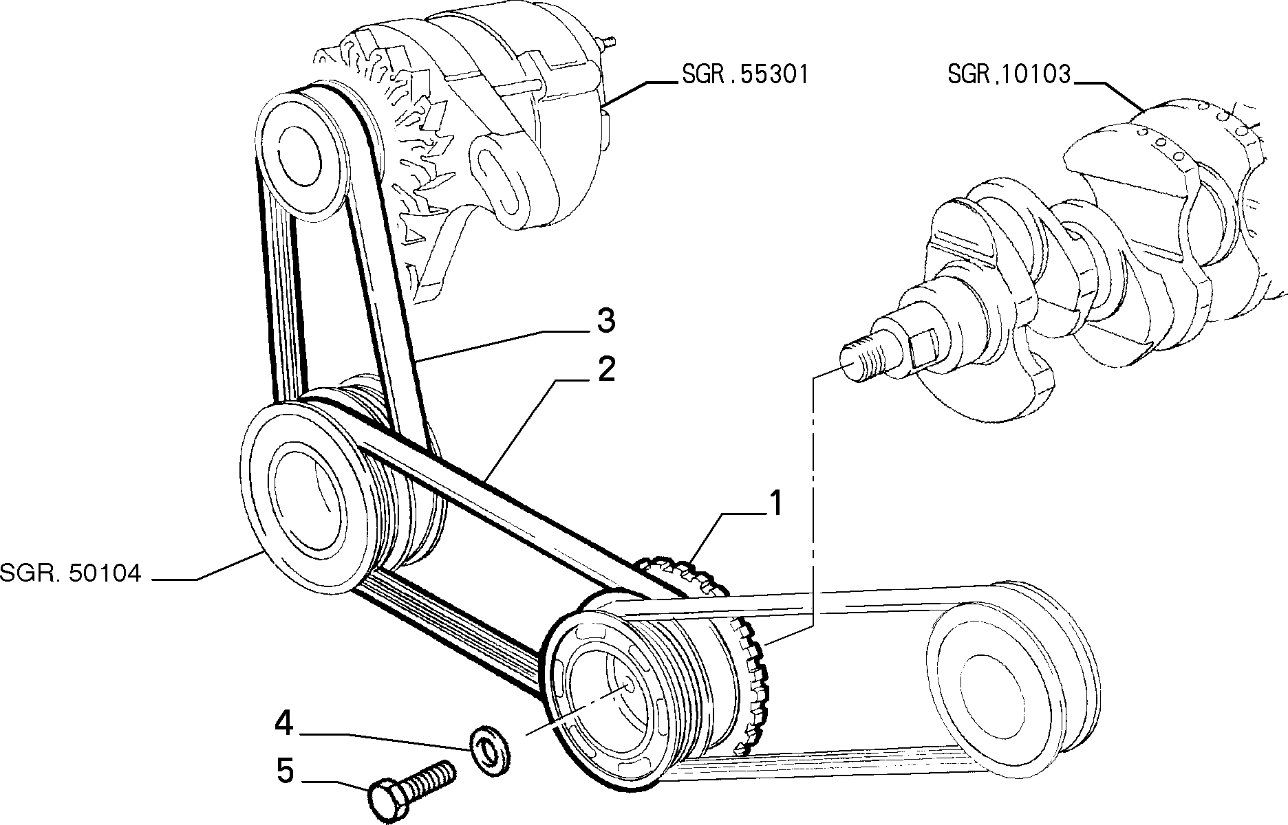 FCA 46542303 - Cinghia Poly-V www.autoricambi360.it